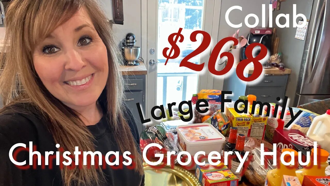 Christmas Grocery Haul | Collab | Discount Store Finds | Large Family WALMART Pick Up!