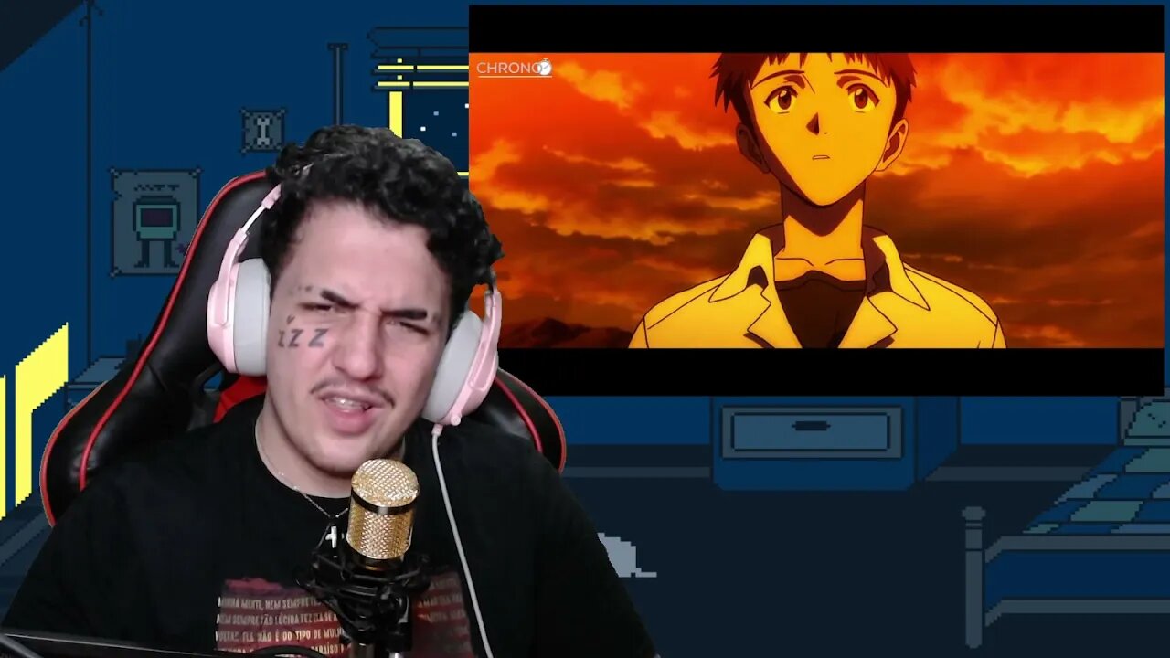 REACT Shinji Ikari (Neon Genesis Evangelion) - A TERCEIRA CRIANÇA - ChronoRap - 23 (Prod.Tander)