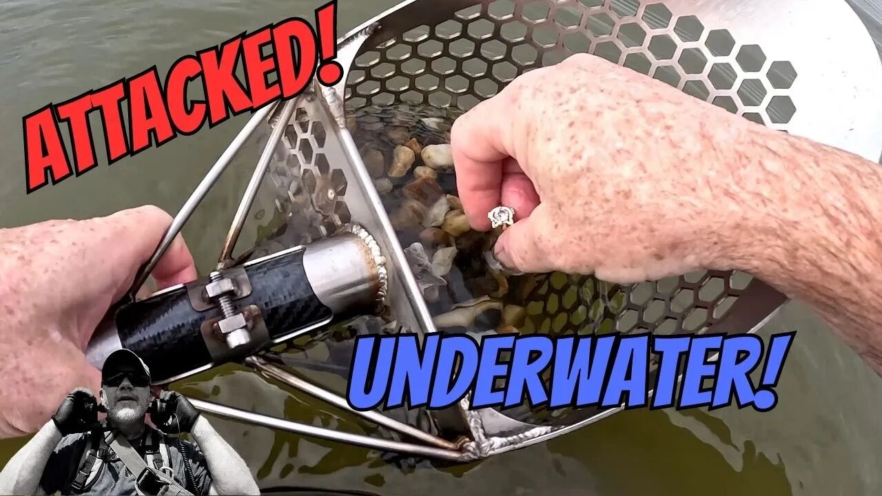 Attacked Underwater While Metal Detecting!