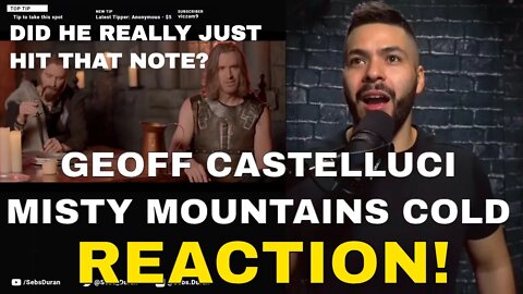 The Misty Mountains Cold Acapella - Geoff Castellucci (Reaction!) | Half-Marathon Stream