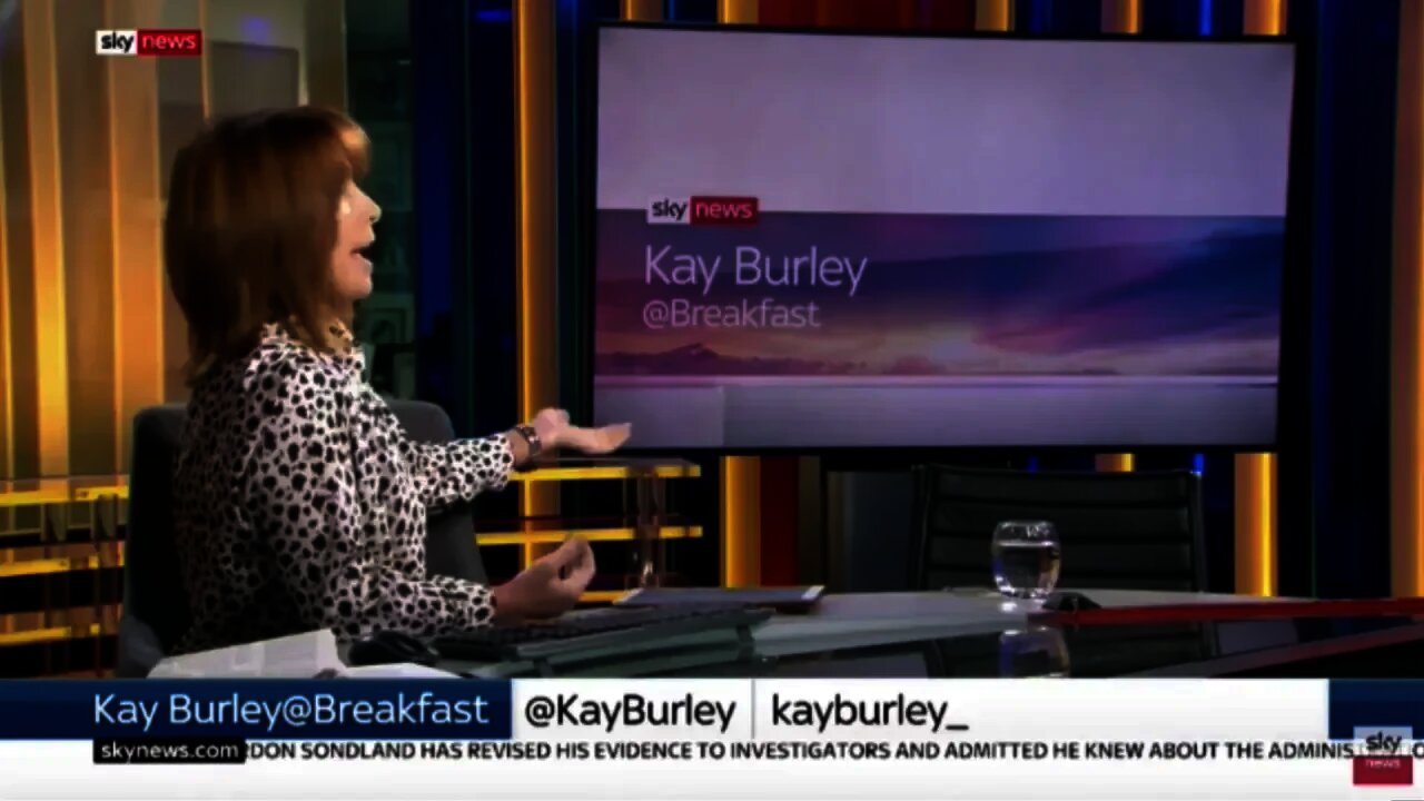 Kay Burley Empty Chairs James Cleverly Because He Was Booked On Julia Hartley-Brewers Show