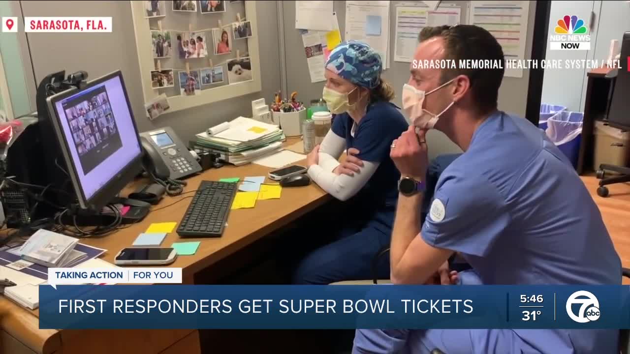 Michigan first responders get invited to Super Bowl LV