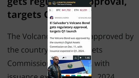 Volcano Bond Erupts! 🔥 El Salvador's Crypto Dream Gets Greenlight 🤑 #BitcoinCity #VolcanoBond