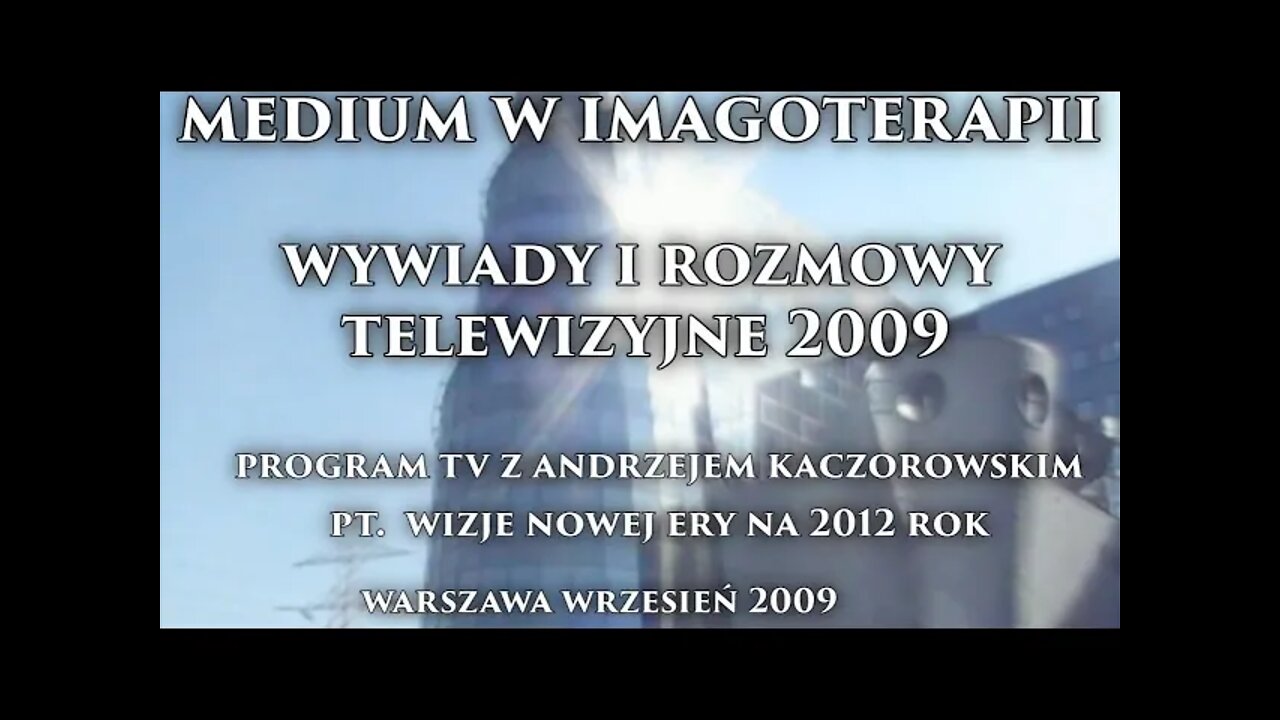 TRAGICZNE WIZJE - MEDIUM W HIPNOZIE - JASNOWIDZENIE NA 2012 ROK- EKSPERYMENT MEDIALNY /2008©TV IMAGO