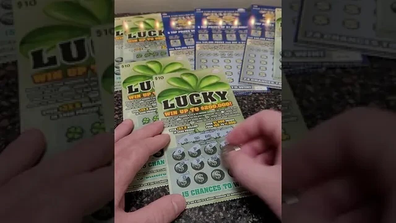 Lucky Lottery Ticket Winner! #lottery