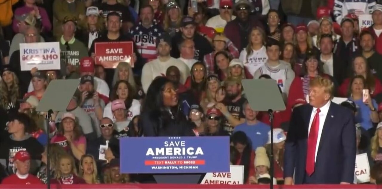 Kristina Karamo - Trump Rally (Sec. of State Candidate. Michigan)