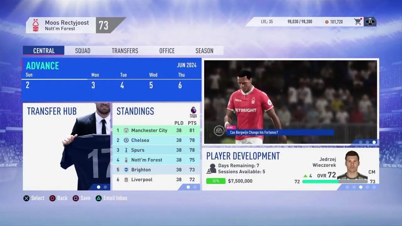 Nottingham Forest S:6 2023-2024 UEFA Champions League Final VS Atlètico Madrid