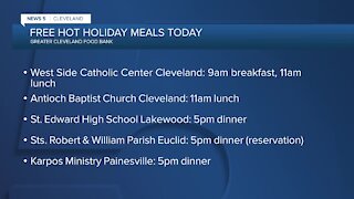 How to get a free, hot holiday meal