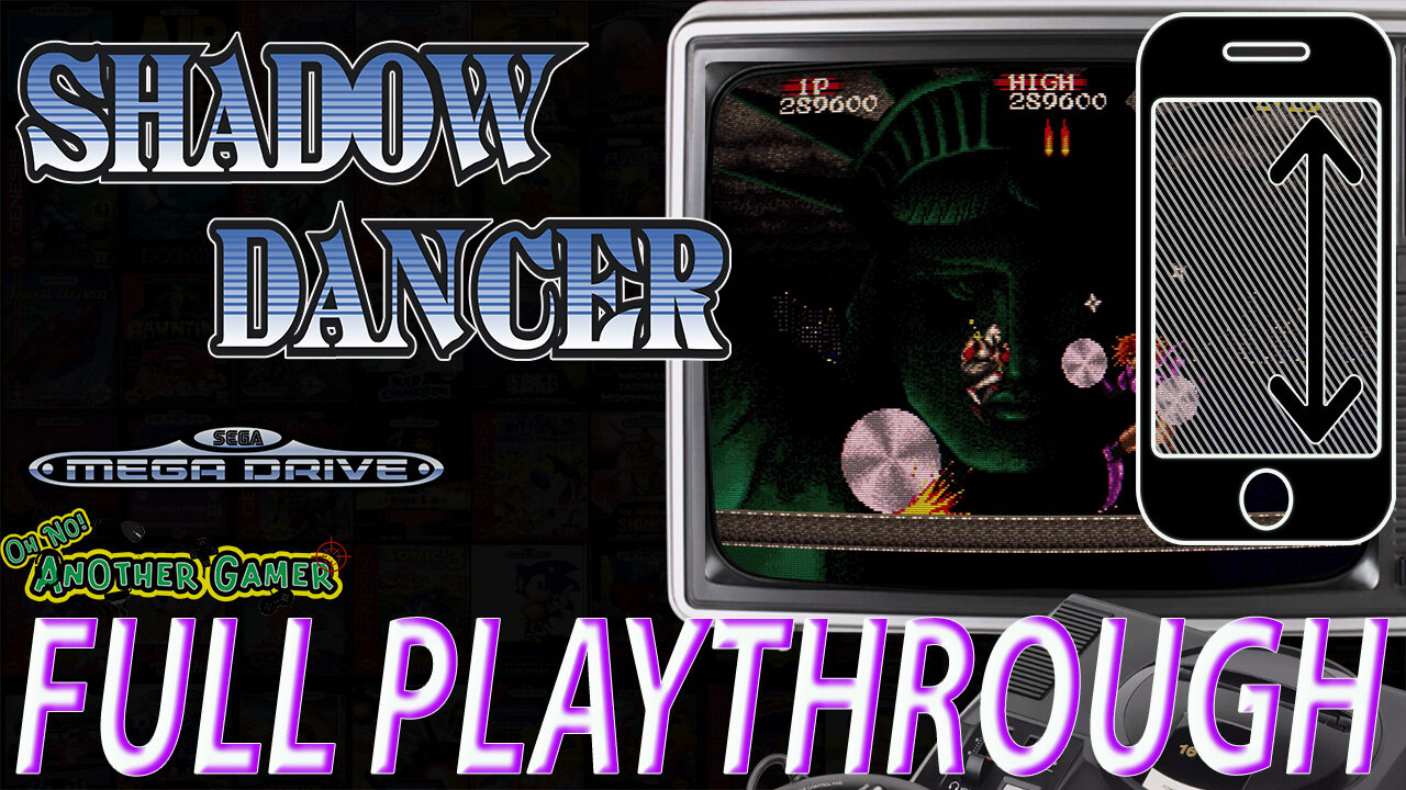 Shadow Dancer (1990) [Sega Mega Drive aka Genesis] 🎮🔥 Intro + Gameplay (full playthrough) [Vertical]