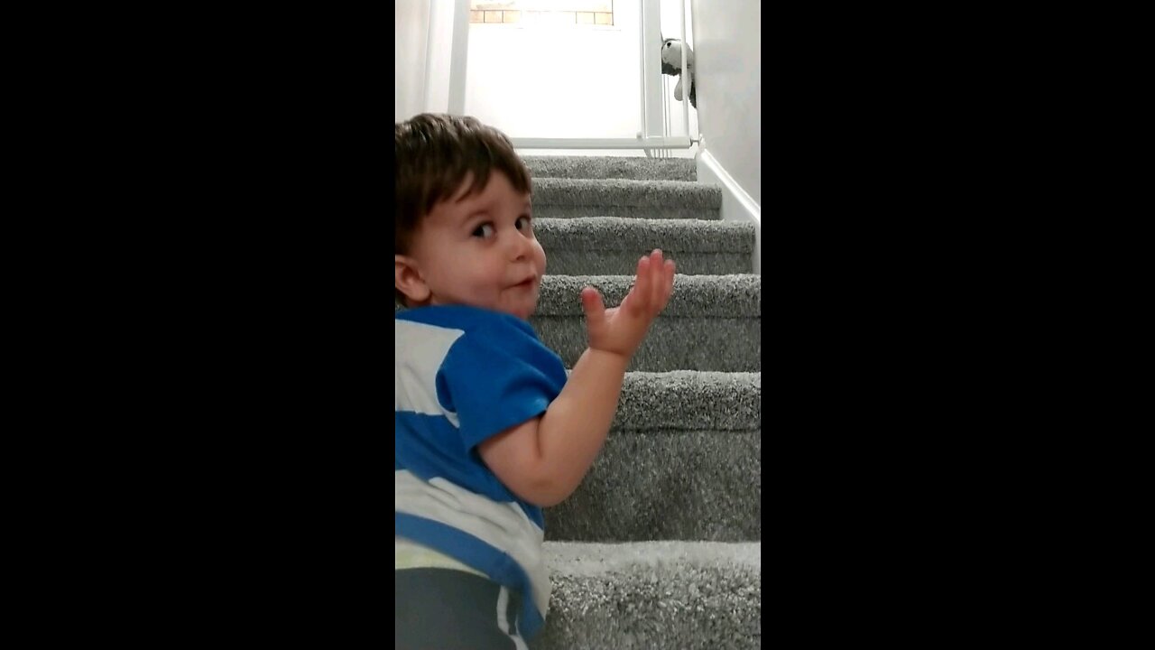 Going up stairs!