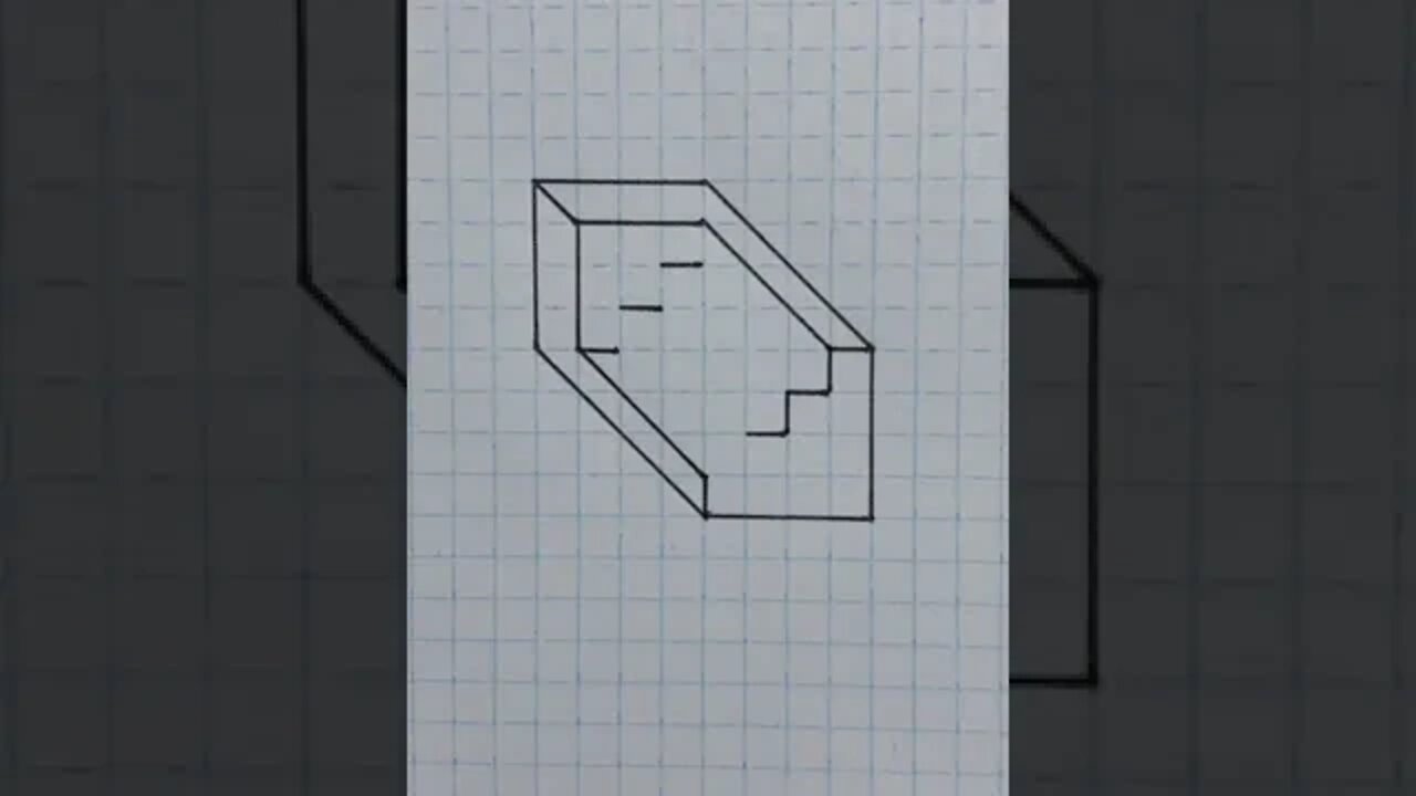 Drawing 3D illusion #shorts