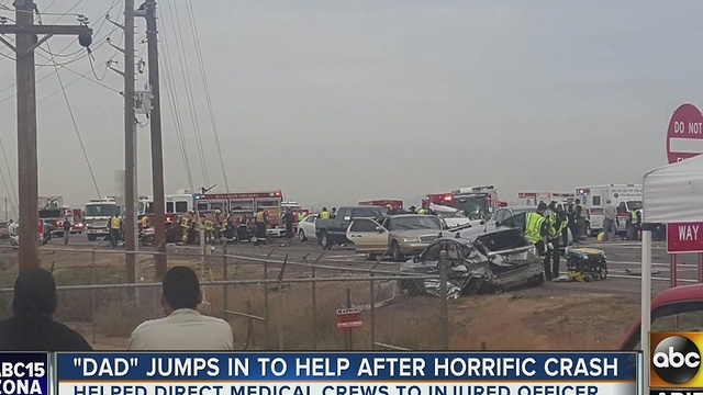 Man who saw crash on SR347 and Riggs Road ran to help