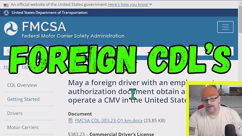 CDL's from Mexico and Canada