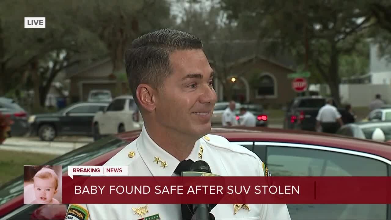 1-year-old girl who was inside stolen SUV in Valrico was found safe