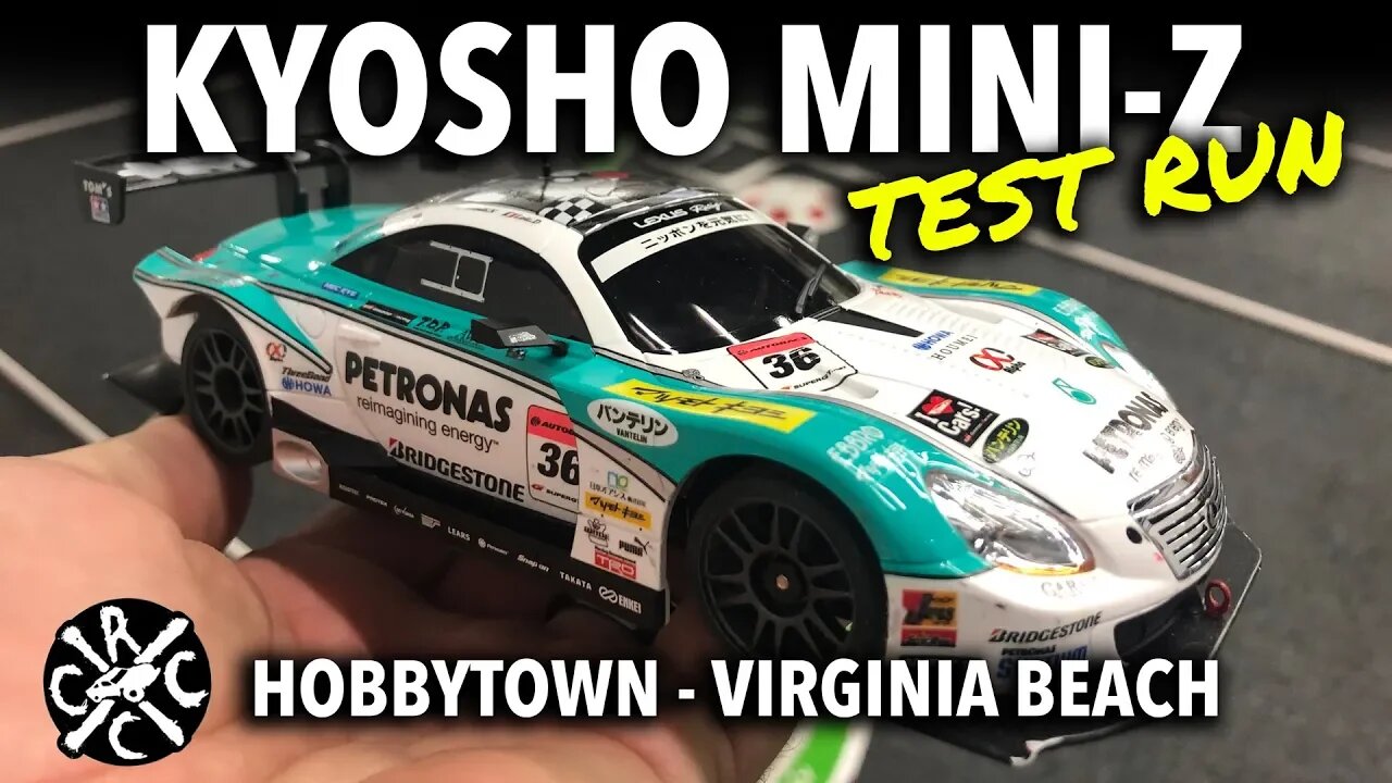 Kyosho Mini-Z Track at Hobbytown VA Beach - Run Footage