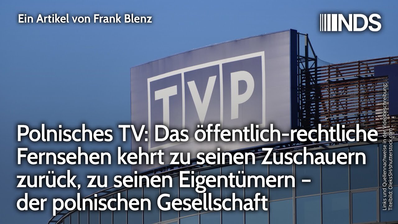 Polnisches TV: Das ÖR Fernsehen kehrt zurück, zu seinen Eigentümern,der polnischen Gesellschaft@NDS🙈