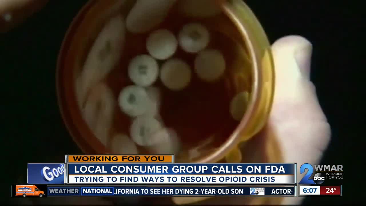 Local consumer groups calls on FDA to find new ways to solve opioid crisis