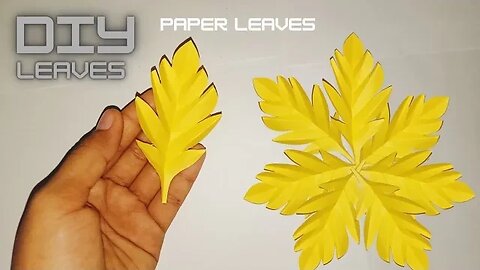 DIY Paper Leaves | How to Make Paper Leaves | Paper Leaf | Easy Craft | DIY Paper Crafts