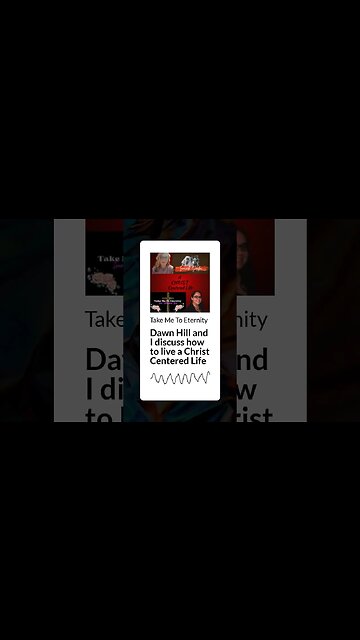 discussion with @dawnhill1613 “how to live a Christ centered life” find the whole video on my page