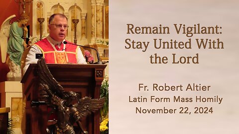 Remain Vigilant: Stay United With the Lord