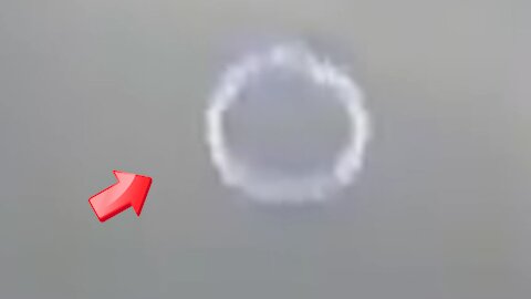 Sighting of a ring-shaped UFO over a field [Space]