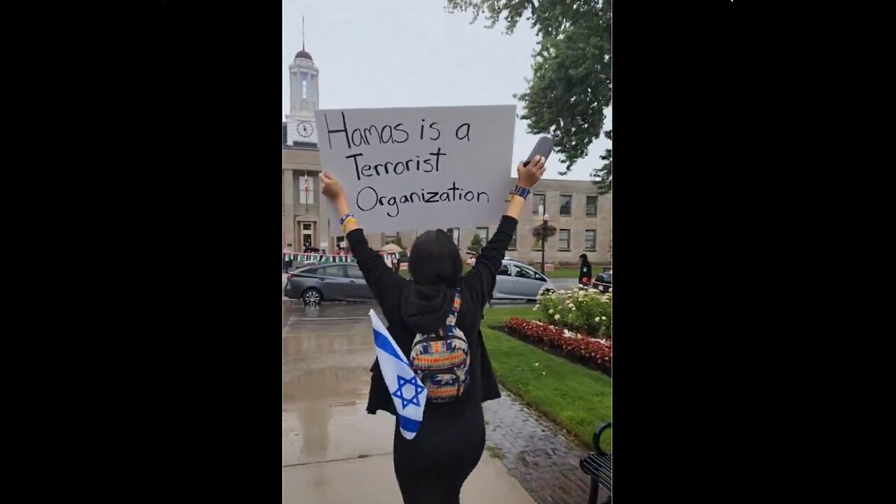 One brave woman tells the truth that Hamas is a terrorist organization.