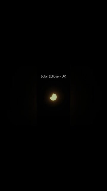 Todays Solar Eclipse from the UK. Filmed on Sony A7IV with Sony 85mm FE.