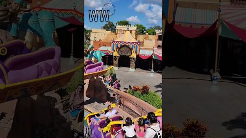 QUICK RIDE ALONG - Magic Carpets of Aladdin at Disney's Magic Kingdom #shorts