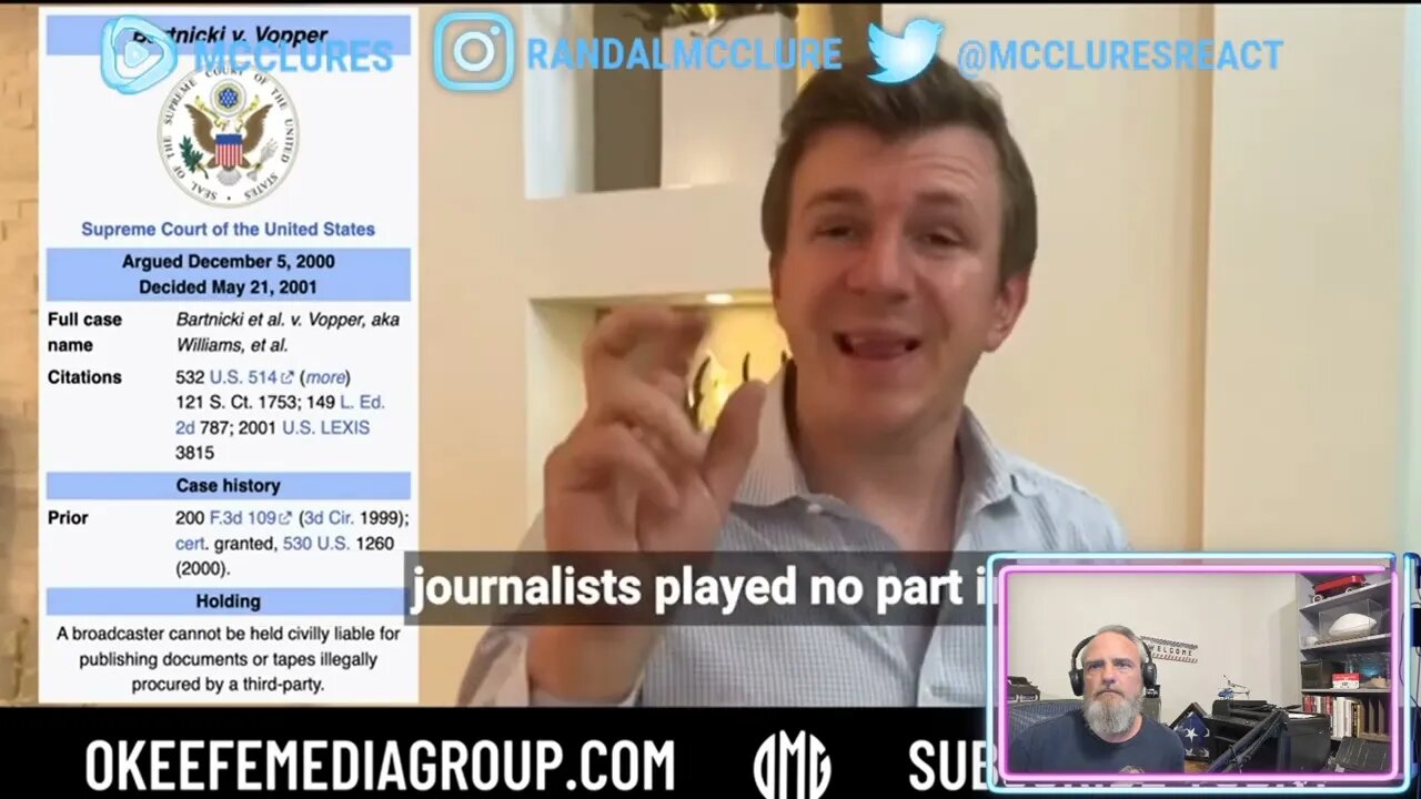 O’Keefe Media Group Backed By ACLU What!!