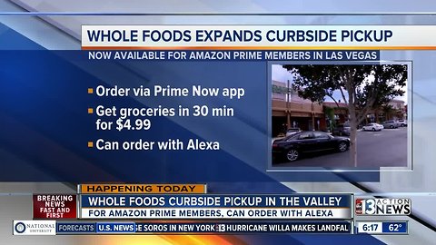 Curbside pickup at Whole Foods