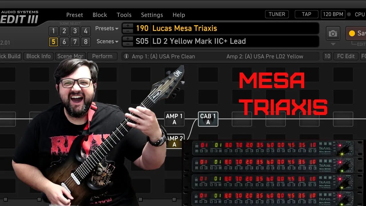 Amps of The Axe Fx III: Mesa Boogie Triaxis | Patch Included