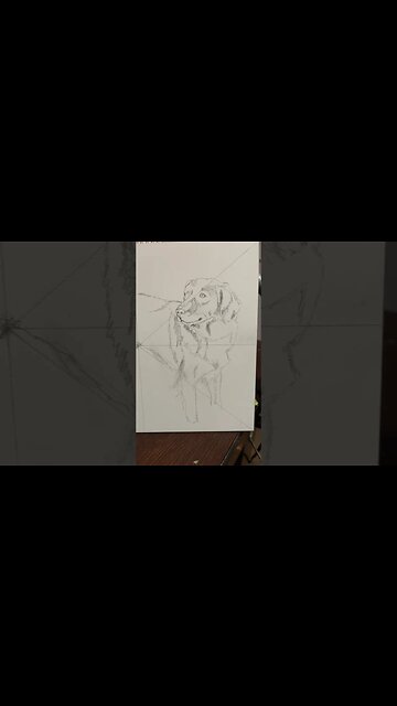 Pet portrait commission using the triangle grid method! #artpassion #petlover #petlover