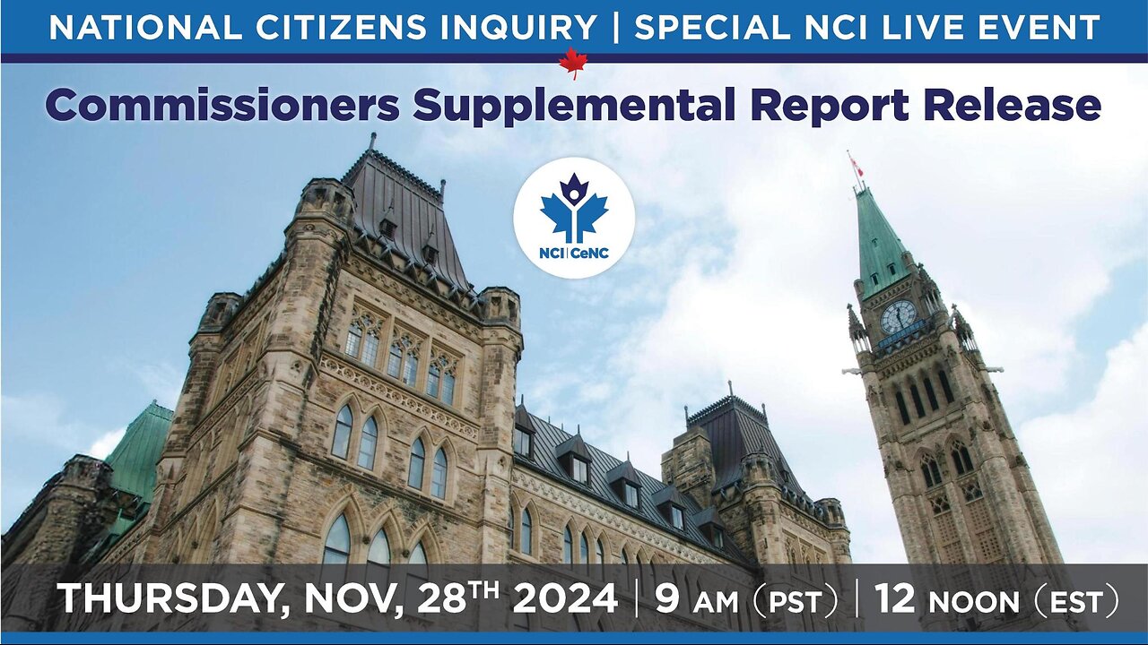 SPECIAL NCI LIVE EVENT: Commissioners Supplemental Report Release