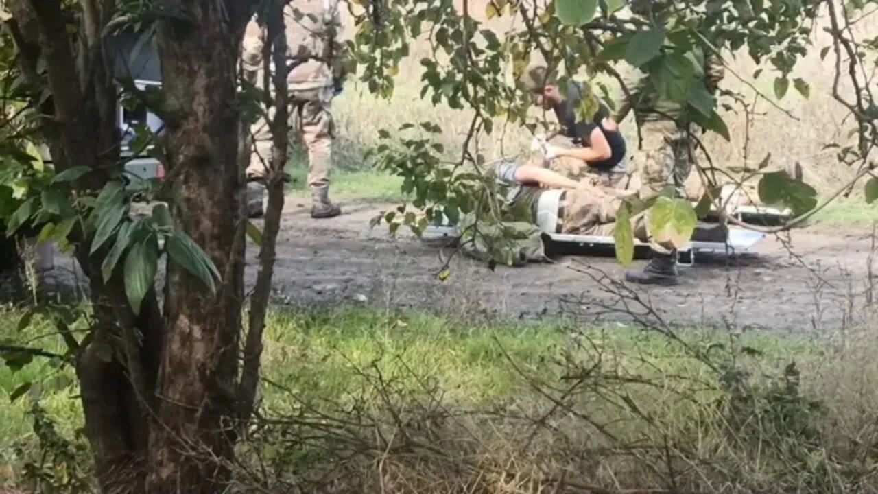 Evacuation of seriously wounded AFU in the Kherson direction