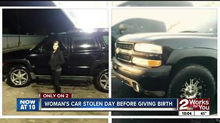 Tulsa woman expecting to give birth Tuesday has her family truck stolen overnight