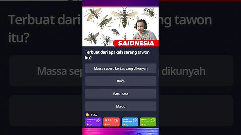 Sarang tawon terbuat dari apa ? | Quizzland level 10 #part1