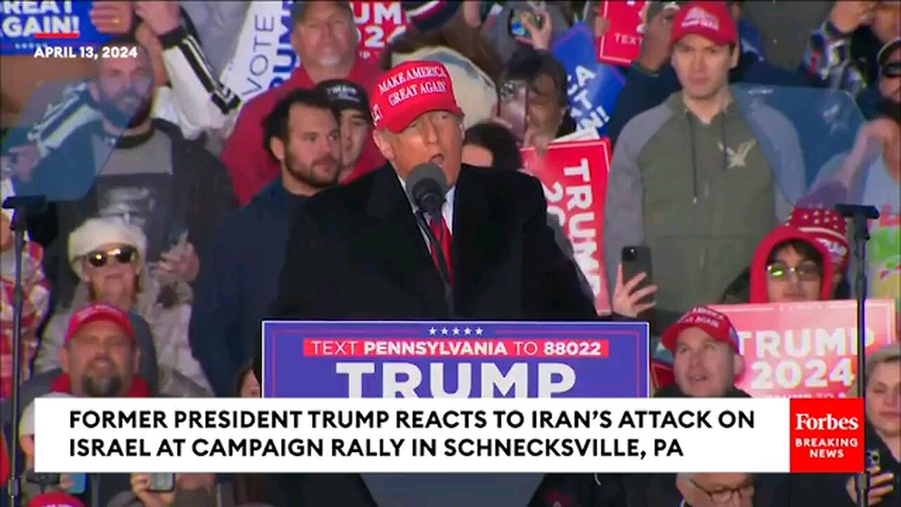 Trump reacts to Iran drone attacks on israel