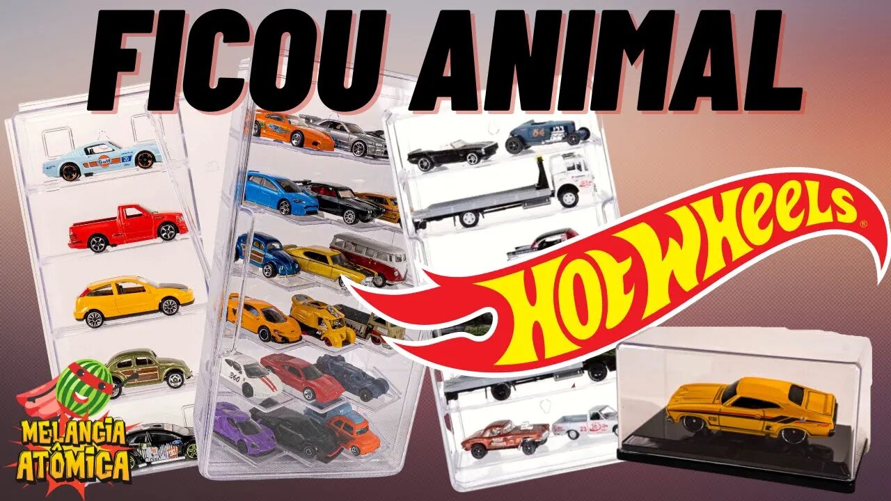 Expositores Nicho de Miniaturas Hot Wheels em Acrílico Sensação de 2022