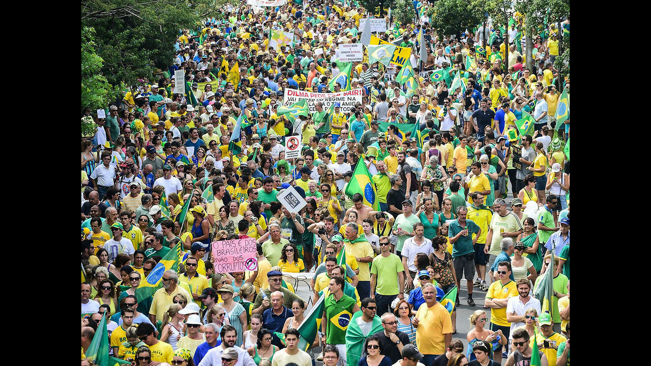 #BrazilWasStolen 🇧🇷 Millions protest! (Zero mainstream media coverage)