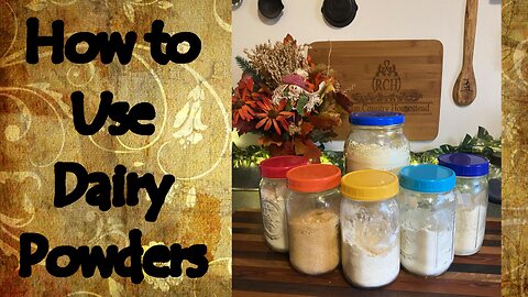 How to Use Dairy Powders