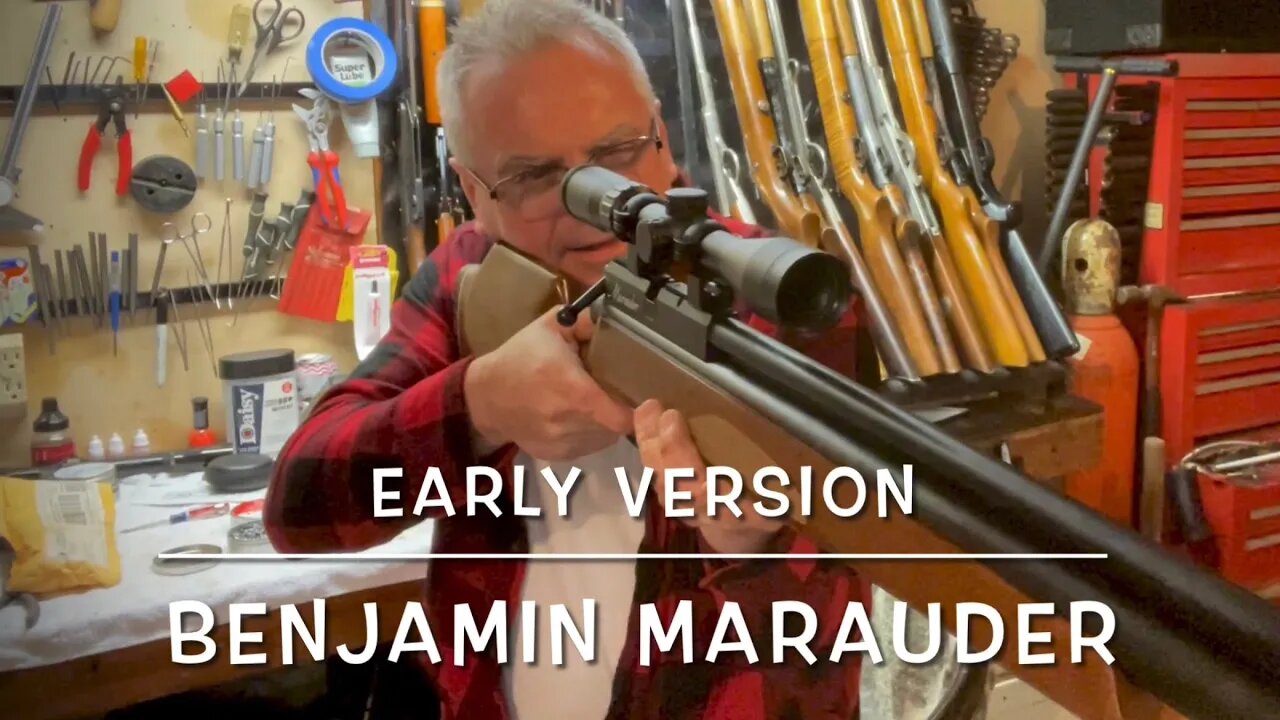 New bring home: early version Benjamin Marauder .177 suppressed PCP rifle unboxing and first shots