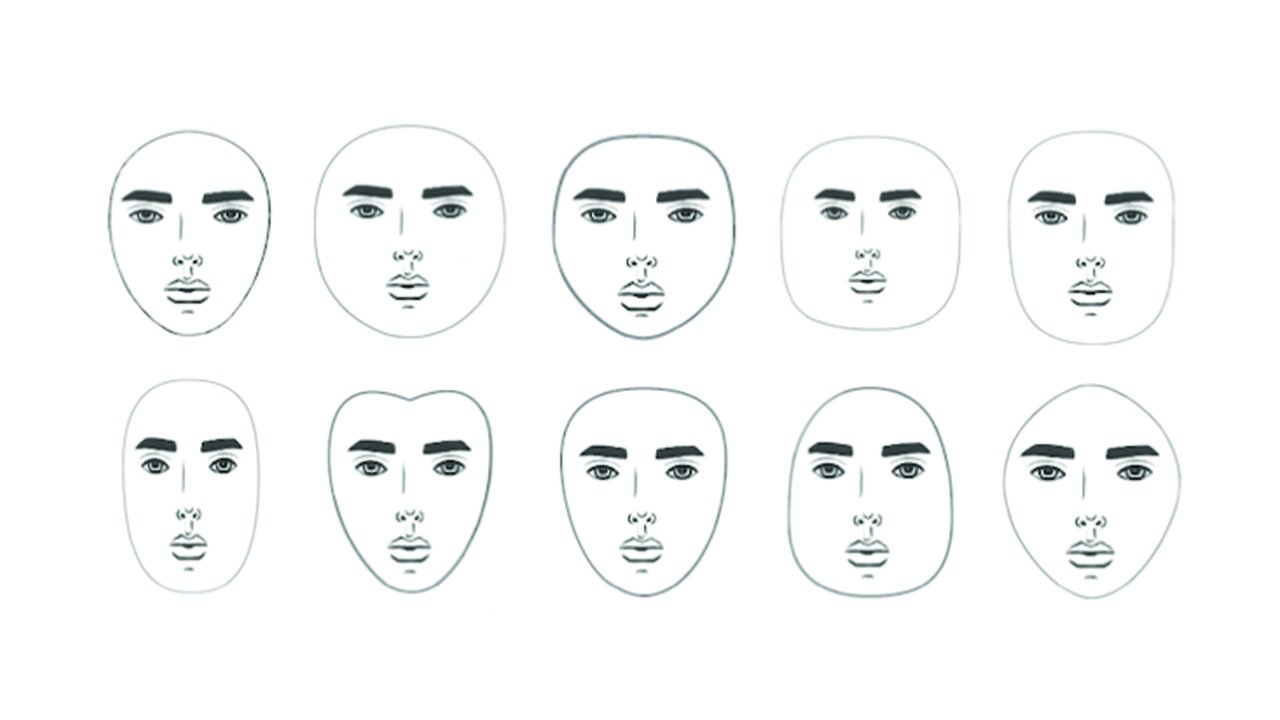 DISCOVER YOUR FACE SHAPE - FOR MEN