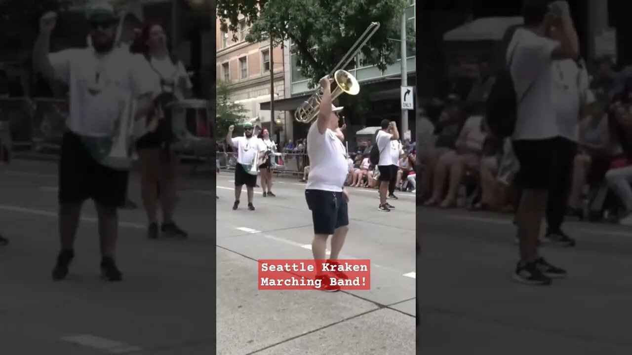 Seattle Kraken Marching Band! #adventurezwithpaul #seafair #seattlekraken