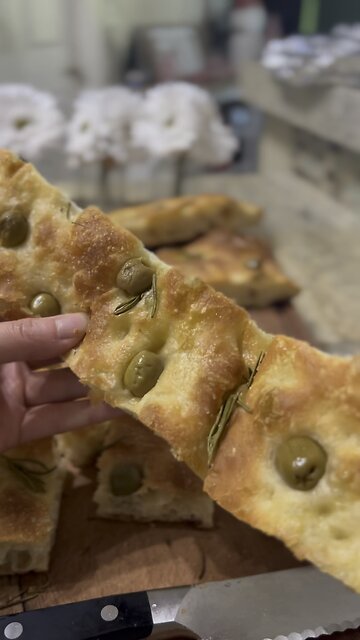 Olive and Rosemary Rocaccia