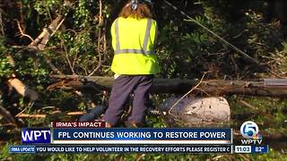 FPL crews working to restore power