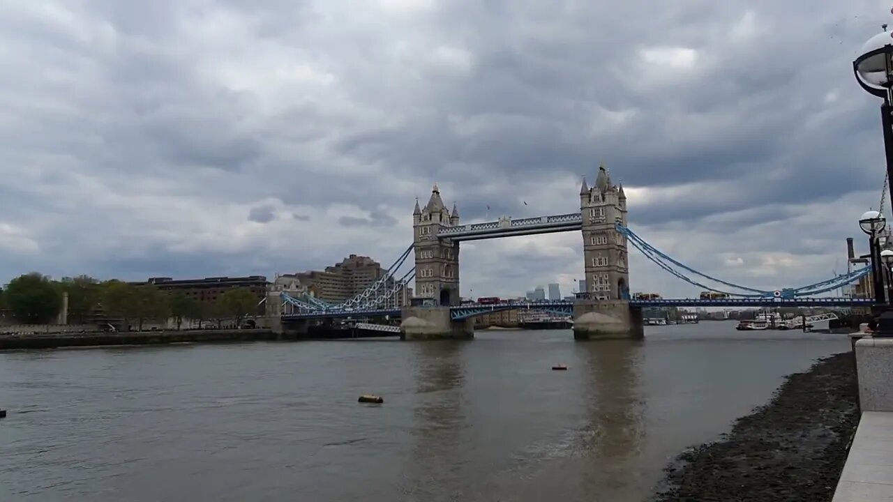 HMS Belfast overlooking the Tower Bridge River Thames London 16th May 2023