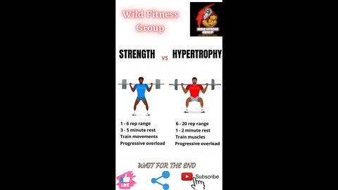 🔥Strength v/s hypertrophy🔥#shorts🔥#viralshorts🔥#fitnessshorts🔥#wildfitnessgroup🔥