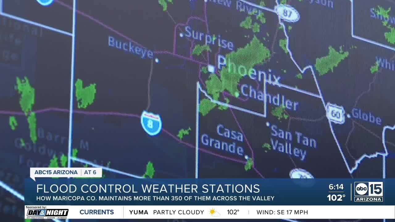 How the Maricopa County Flood Control Department keeps track of rain around the Valley