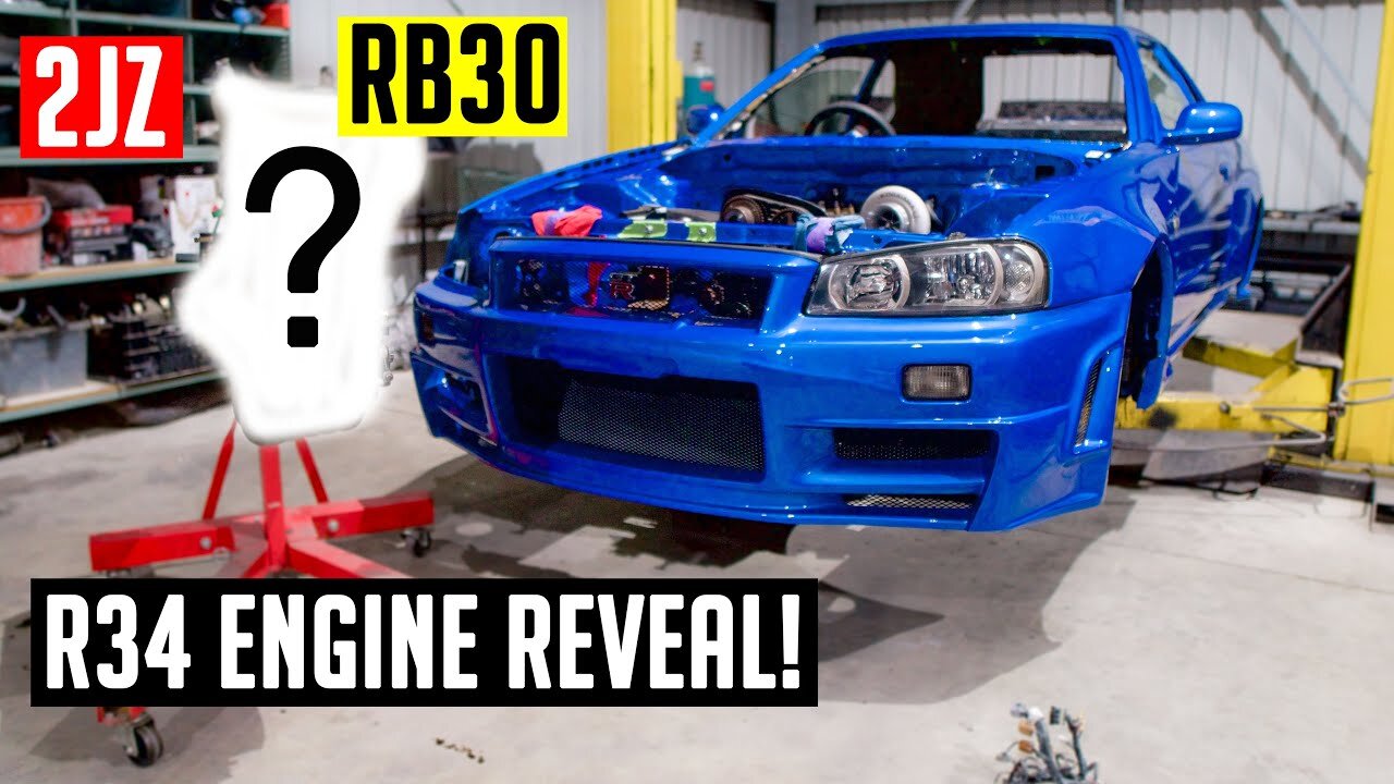 R34 Skyline ENGINE REVEAL!! | Poor Man's GTR [EP16]