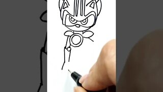 How to draw and paint Metal Sonic 3.0 #shorts